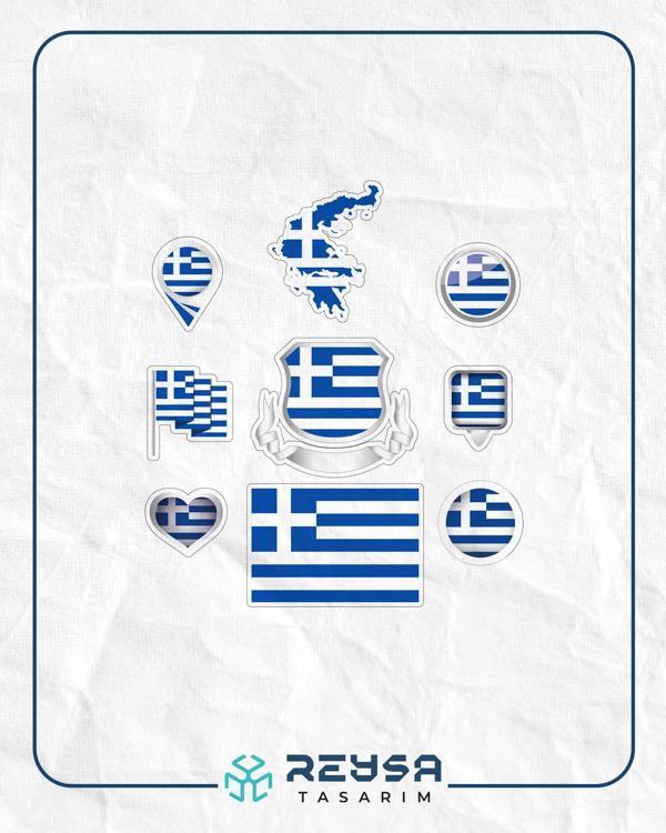 Yunanistan Sticker Set - Image 1