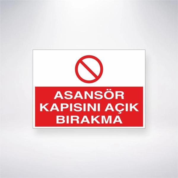 Asansör Kapısını Açık Bırakma Sticker 20X28 Cm - Image 1