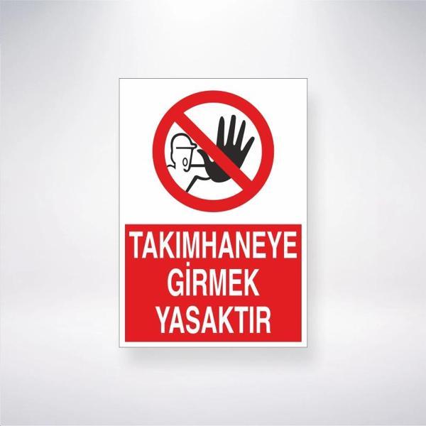 Takımhaneye Girmek Yasaktır Sticker 20X28 Cm - Image 1