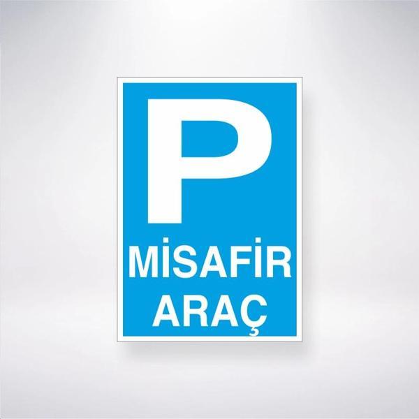 P Misafir Araç Sticker 20X28 Cm - Image 1