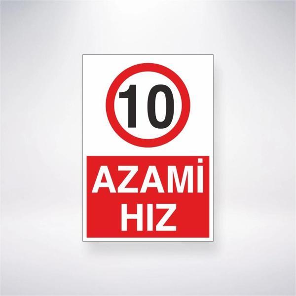 10 Azami Hız Sticker 20X28 Cm - Image 1