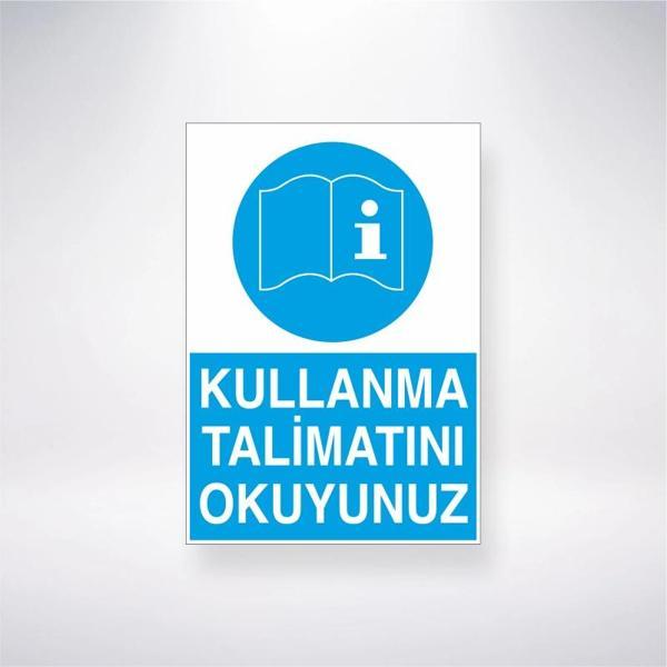 Kullanma Talimatını Okuyunuz Sticker 20X28 Cm - Image 1