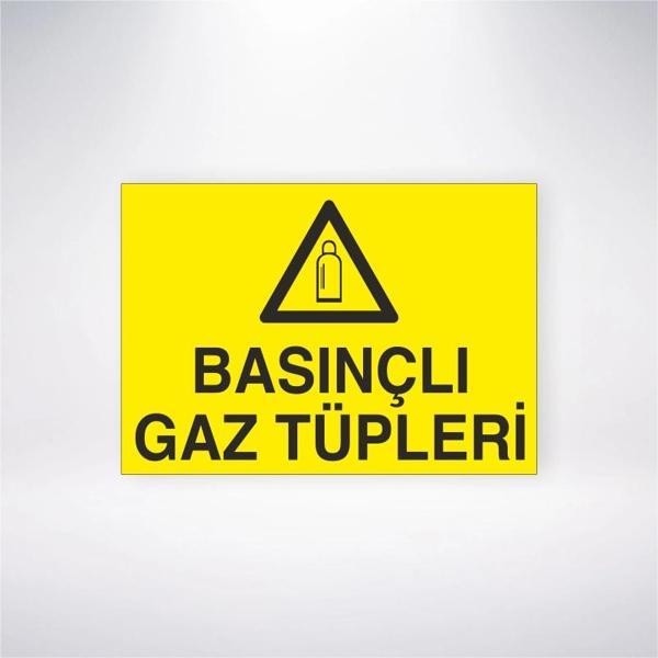 Basınçlı Gaz Tüpleri Sticker 20X28 Cm - Image 1