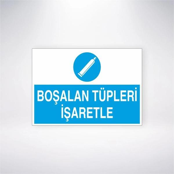 Boşalan Tüpleri İşaretle Sticker 20X28 Cm - Image 1
