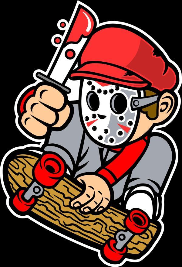 Kaykaycı 2 Sticker 10x10 cmRenkli Sticker - Image 1