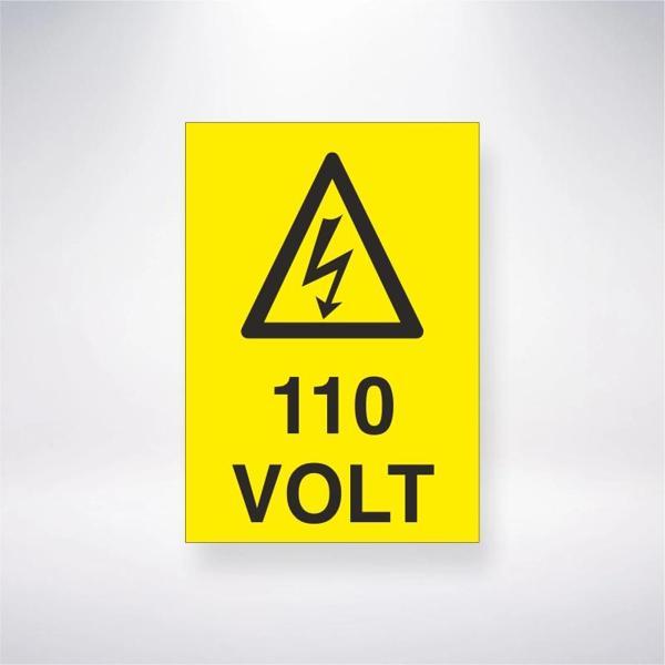 110 Volt Sticker 20X28 Cm - Image 1