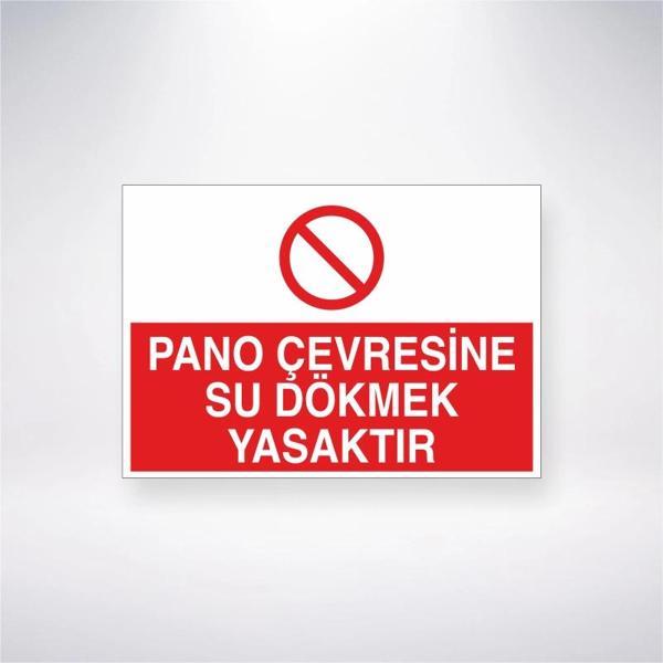 Pano Çevresine Su Dökmek Yasaktır Sticker 20X28 Cm - Image 1