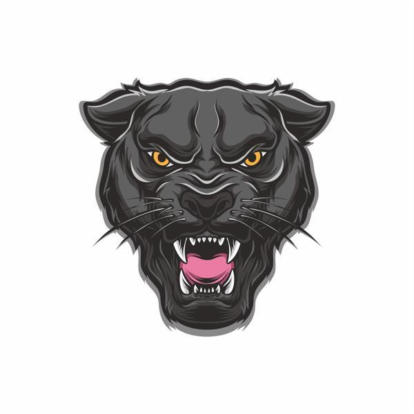 Kızgın Panter Sticker 10x10 cmRenkli Sticker - Image 1