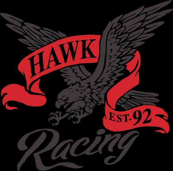Hawk Racing Sticker 10x10 cmRenkli Sticker - Image 1