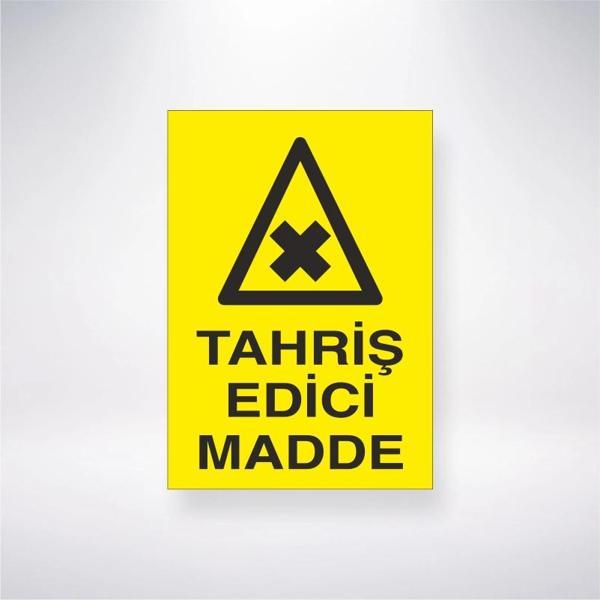 Tahriş Edici Madde Sticker 20X28 Cm - Image 1