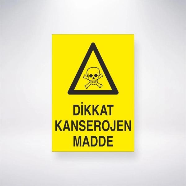 Dikkat Kanserojen Madde Sticker 20X28 Cm - Image 1