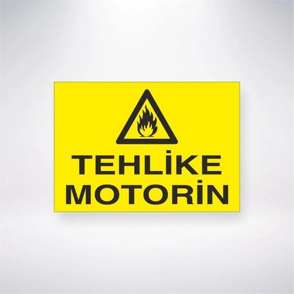 Tehlike Motorin Sticker 20X28 Cm - Image 1