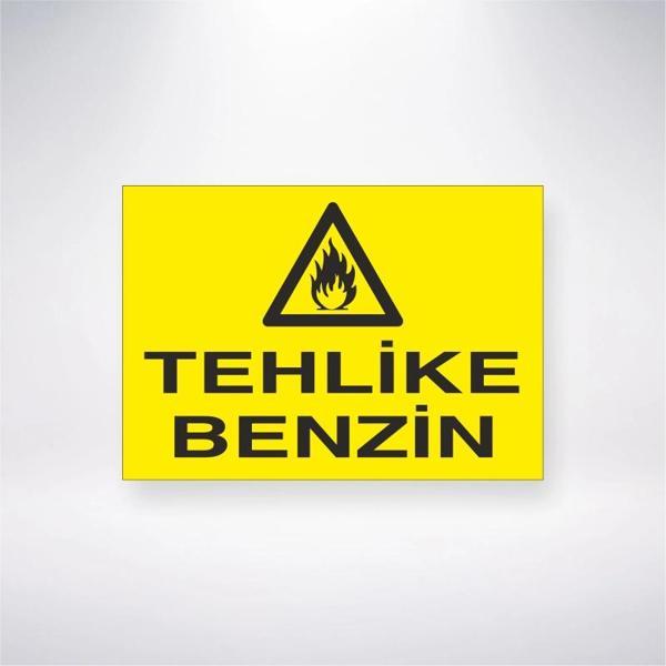 Tehlike Benzin Sticker 20X28 Cm - Image 1
