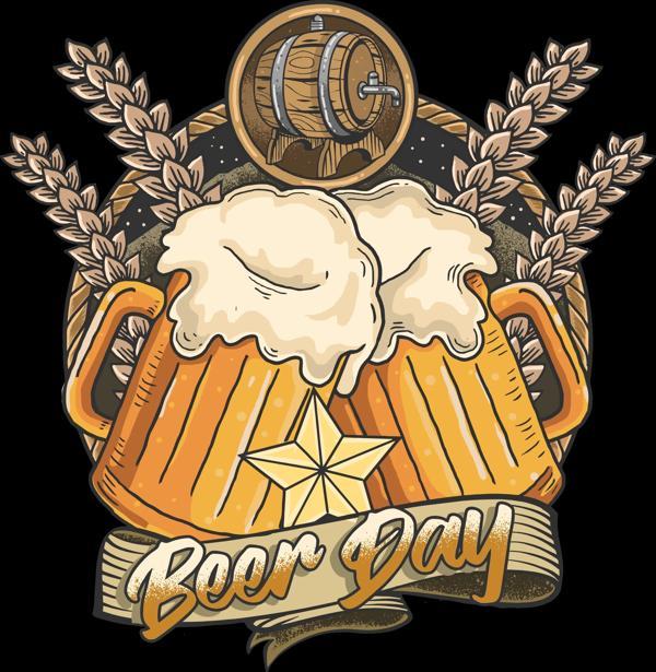 Beer Day Sticker 10x10 cmRenkli Sticker - Image 1