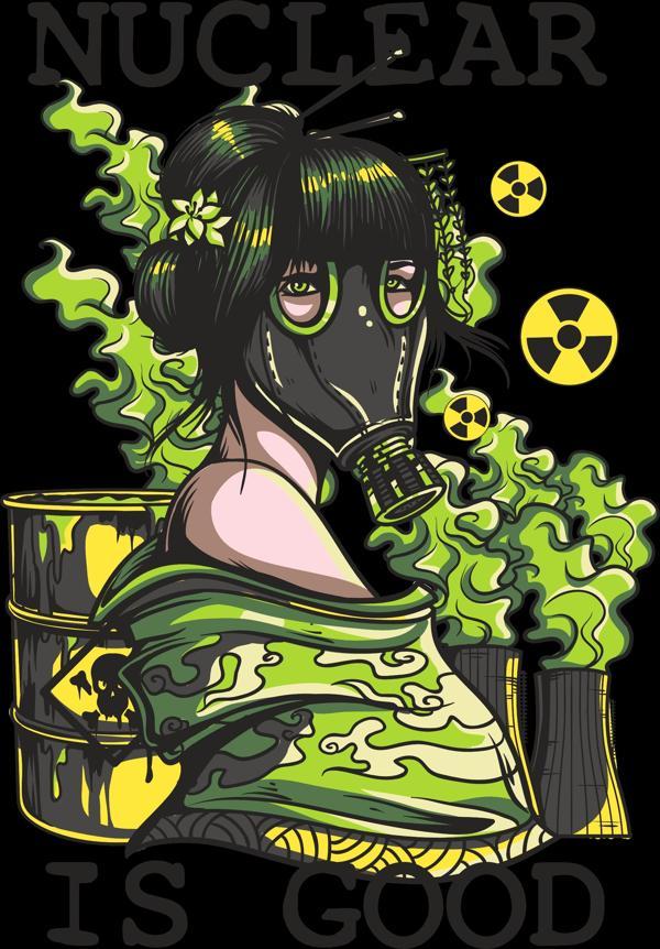 Zehir ve Gaz Maskesi Sticker 10x10 cmRenkli Sticker - Image 1