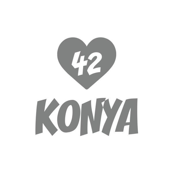 Kalpli 42 Konya Araba Sticker 17x17 Cm Gri - Image 1