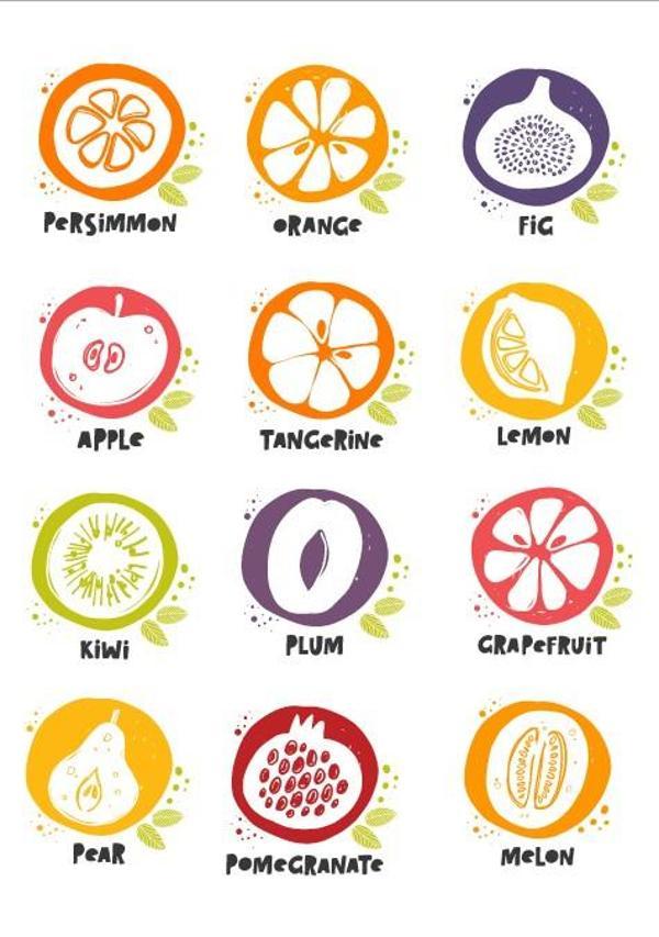 Meyveler Sticker SEt - Image 1