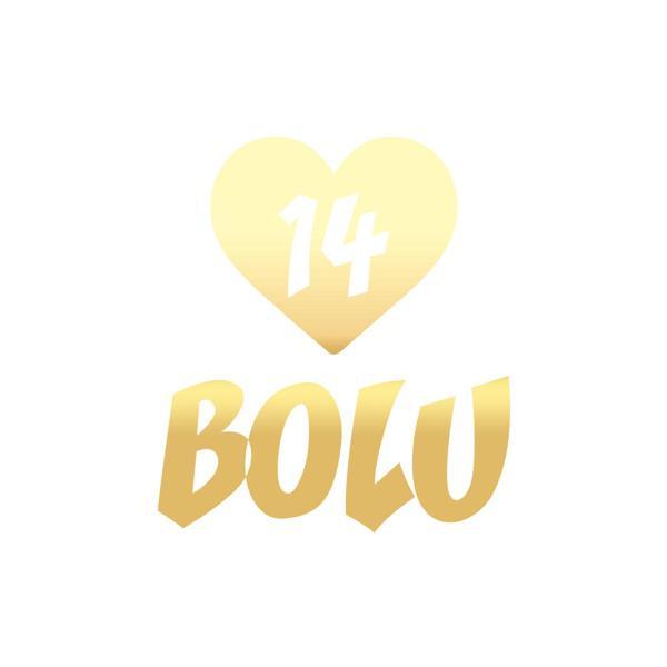 Kalpli 14 Bolu Araba Sticker 17x17 Cm Gold - Image 1