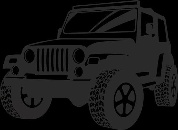 Jeep Sticker 10x10 cmRenkli Sticker - Image 1