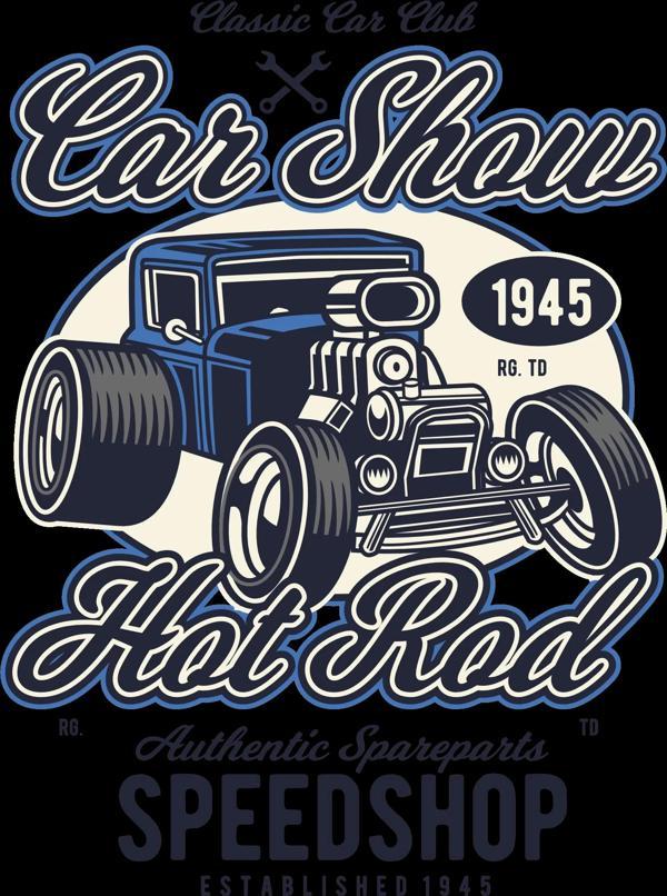 Car Show Sticker 10x10 cmRenkli Sticker - Image 1