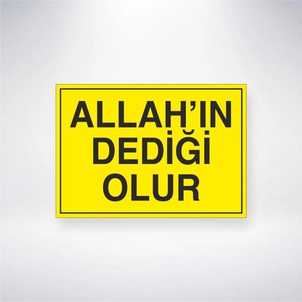 Allahın Dediği Olur Sticker 20X28 Cm - Image 1