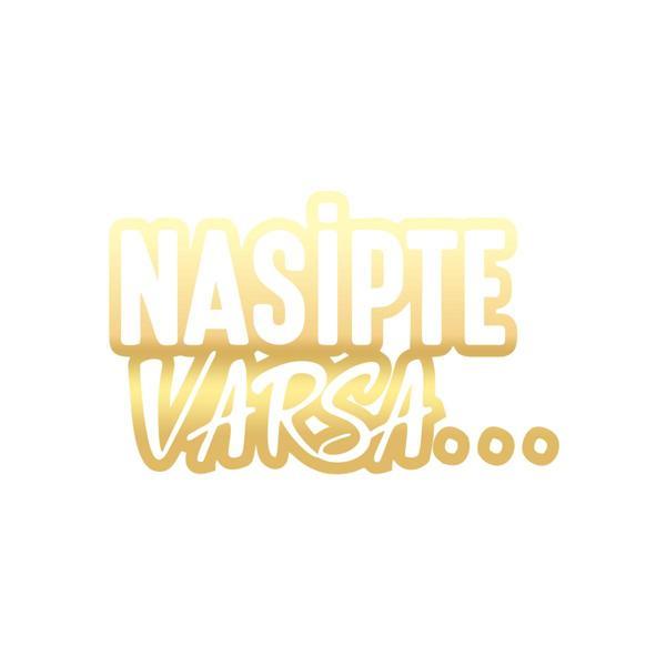 Nasipte Varsa Araba Sticker 17x17 Cm Gold - Image 1