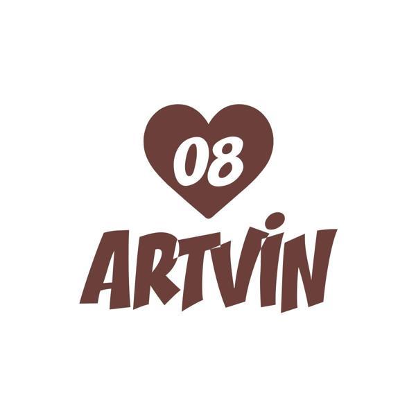 Kalpli 08 Artvin Araba Sticker 17x17 Cm Kahverengi - Image 1