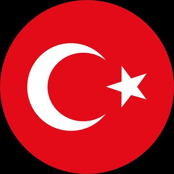 Türkiye Bayrağı Sticker 10x10 cmRenkli Sticker - Image 1