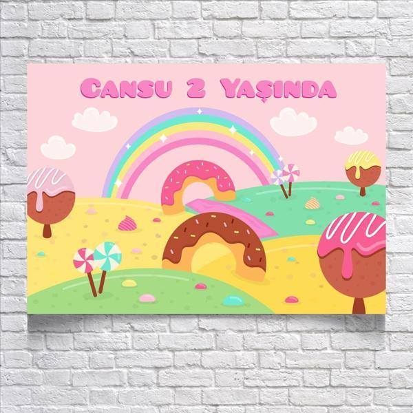 Pastane Temalı Doğum Günü Afişi 35X50 cm - Image 1