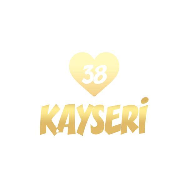 Kalpli 38 Kayseri Araba Sticker 17x17 Cm Gold - Image 1