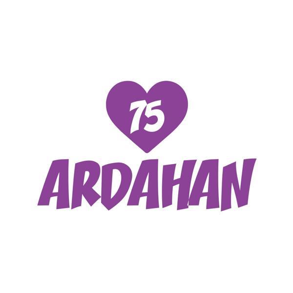Kalpli 75 Ardahan Araba Sticker 17x17 Cm Mor - Image 1