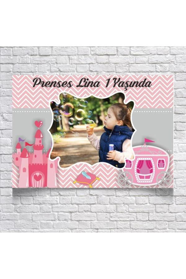 Prenses Temalı Doğum Günü Afişi 35X50 cm - Image 1