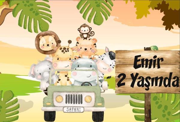 Safafi Temalı Doğum Günü Afişi 35X50 cm - Image 1