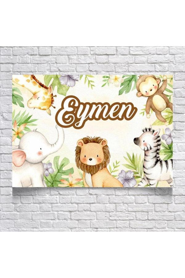 Safari Temalı Doğum Günü Afişi 35X50 cm - Image 1