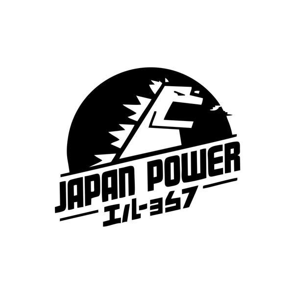 Japan Power Araba Sticker 17x17 Cm Siyah - Image 1