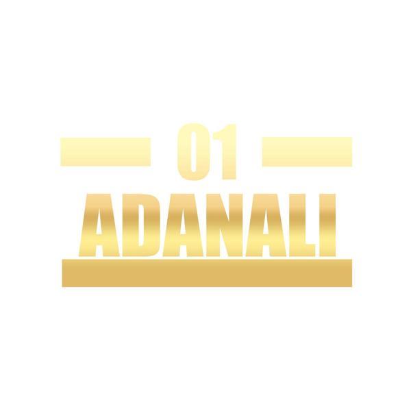 01 Adanalı Araba Sticker 17x17 Cm Gold - Image 1