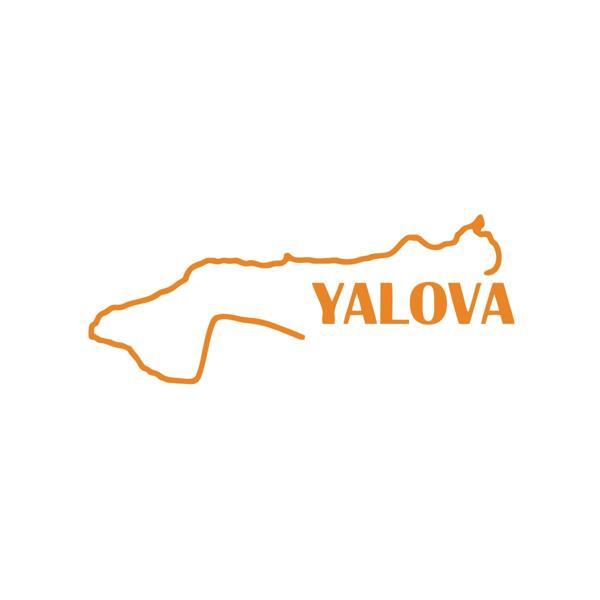 Yalova Harita Araba Sticker 17x17 Cm Turuncu - Image 1