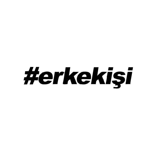 #erkekişi Araba Sticker 17x17 Cm Siyah - Image 1