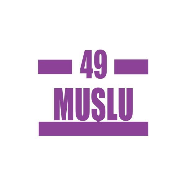 49 Muşlu Araba Sticker 17x17 Cm Mor - Image 1
