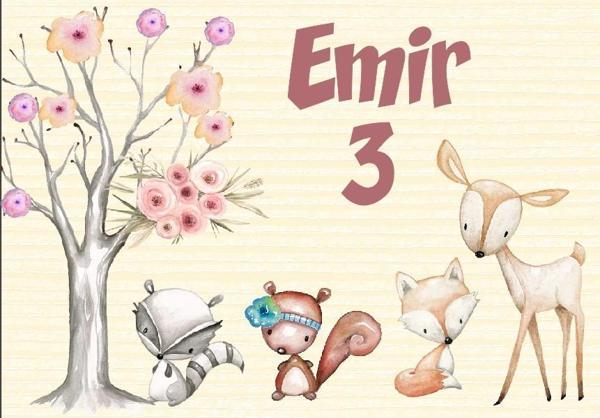 Sevimli Hayvanlar Temalı Doğum Günü Afişi 70X100 cm - Image 1