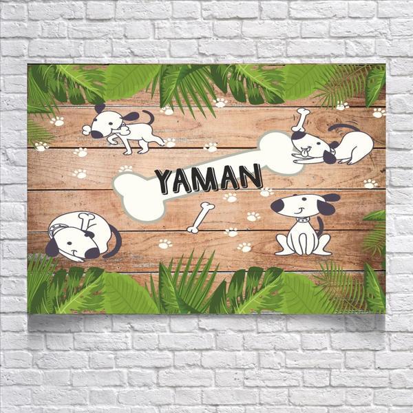 Sevimli Köpek Temalı Doğum Günü Afişi 50X70 cm - Image 1