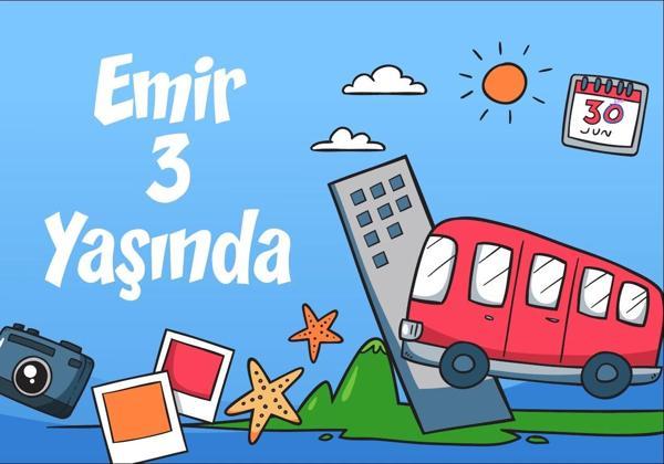 Seyehat Temalı Doğum Günü Afişi 35X50 cm - Image 1