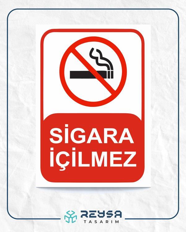 Sigara İçilmez Sticker 20X28 Cm - Image 1