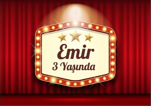 Star Temalı Doğum Günü Afişi 50X70 Cm 50X70 cm - Image 1