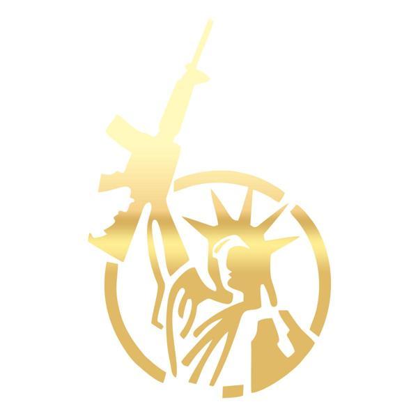 Özgürlük Heykeli Silahlı 17x17 Cm Gold - Image 1