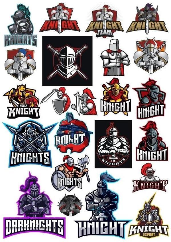 Şövalye Sticker Set 18 Parça Telefon, Tablet, Defter, Laptop Sticker - Image 1