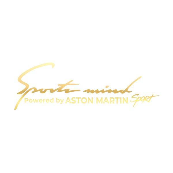 Sports Mind Aston Martini Sports Sticker 17x17 Cm Gold - Image 1