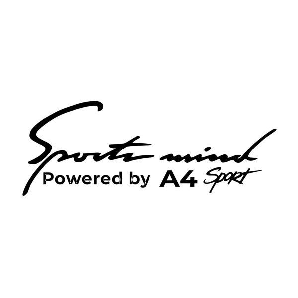 Sports Mind Audi A4 Sports Sticker 17x17 Cm Siyah - Image 1
