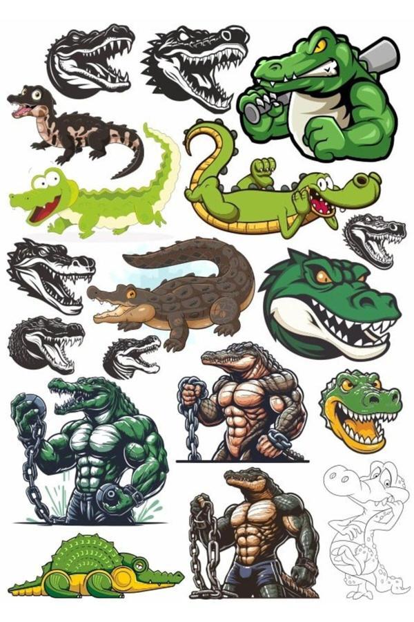 Timsah Sticker Set 3 - Image 1