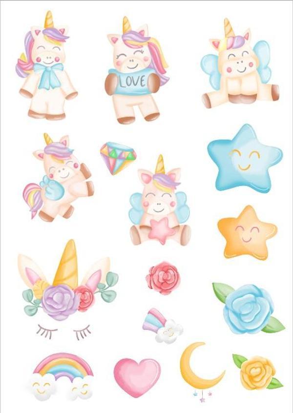Unicorn Sticker Set - Image 1